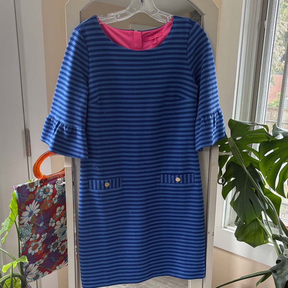 Lilly Pulitzer Blue and Pink Striped Dress